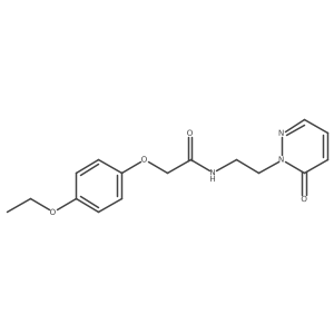 2-(4-ethoxyphenoxy)-N-(2-(6-oxopyridazin-1(6H)-yl)ethyl)acetamide结构式