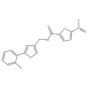 N-((5-(2-fluorophenyl)isoxazol-3-yl)methyl)-5-nitrofuran-2-carboxamide Structure