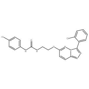 1-(4-Chlorophenyl)-3-(2-{[3-(2-chlorophenyl)-[1,2,4]triazolo[4,3-b]pyridazin-6-yl]oxy}ethyl)urea Structure