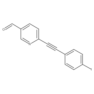 6-(2-(4-Iodophenyl)ethynyl)pyridine-3-carboxaldehyde结构式