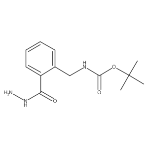 2-[[[(1,1-Dimethylethoxy)carbonyl]amino]methyl]benzoic acid hydrazide结构式