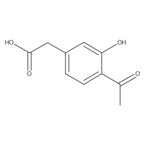 2-(4-Acetyl-3-hydroxyphenyl)aceticacid Structure