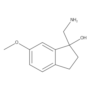 1-Hydroxy-6-methoxy-1-indanmethylamine结构式