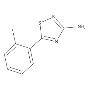 5-(2-Methylphenyl)-1,2,4-thiadiazol-3-amine结构式