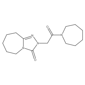 2-[2-(azepan-1-yl)-2-oxoethyl]-2H,3H,5H,6H,7H,8H,9H-[1,2,4]triazolo[4,3-a]azepin-3-one Structure