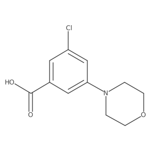 3-Chloro-5-(4-morpholinyl)benzoic acid结构式
