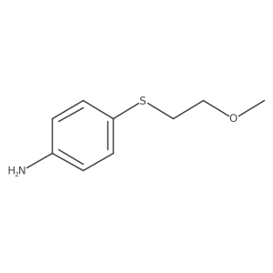 4-[(2-Methoxyethyl)sulfanyl]aniline结构式