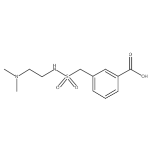 3-[[[[2-(Dimethylamino)ethyl]amino]sulfonyl]methyl]benzoic acid Structure