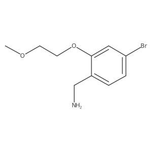 [4-bromo-2-(2-methoxyethoxy)phenyl]methanamine Structure