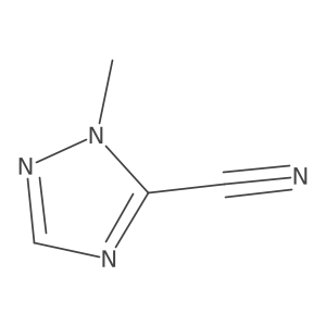 1-methyl-1H-1,2,4-triazole-5-carbonitrile结构式