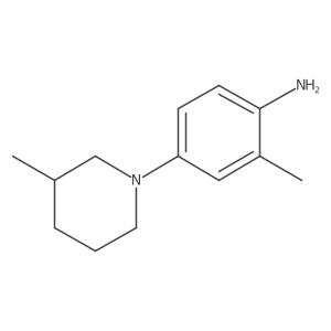 2-Methyl-4-(3-methylpiperidin-1-yl)aniline Structure