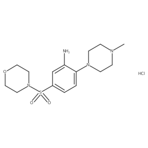 2-(4-Methylpiperazin-1-yl)-5-(morpholin-4-ylsulfonyl)aniline hydrochloride Structure