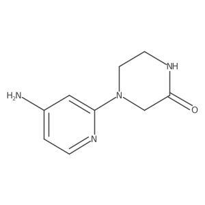 4-(4-Amino-2-pyridinyl)-2-piperazinone Structure