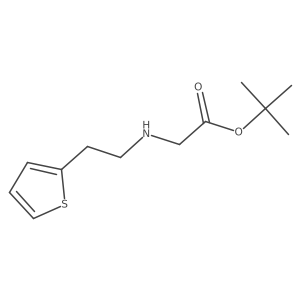 tert-Butyl (2-(thiophen-2-yl)ethyl)glycinate结构式