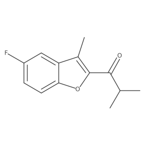 1-(5-Fluoro-3-methyl-1-benzofuran-2-yl)-2-methylpropan-1-one Structure