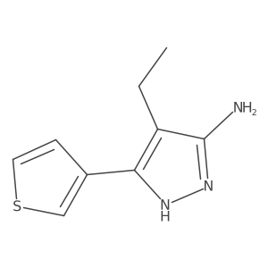CCc1c(N)n[nH]c1-c1ccsc1结构式