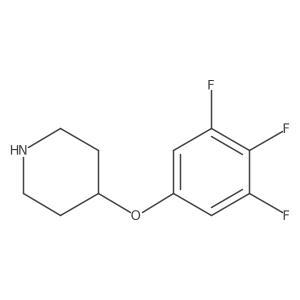 4-(3,4,5-Trifluorophenoxy)piperidine结构式