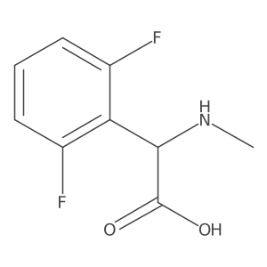 2-(2,6-Difluorophenyl)-2-(methylamino)acetic acid结构式