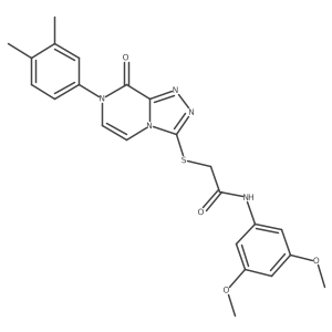 N-(3,5-dimethoxyphenyl)-2-[[7-(3,4-dimethylphenyl)-8-oxo-[1,2,4]triazolo[4,3-a]pyrazin-3-yl]sulfanyl]acetamide Structure