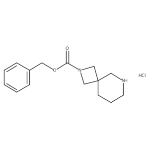 Benzyl 2,6-diazaspiro[3.5]nonane-2-carboxylate hydrochloride Structure