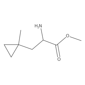 Methyl (S)-2-amino-3-(1-methylcyclopropyl)propanoate结构式
