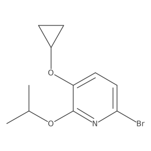 6-Bromo-3-cyclopropoxy-2-isopropoxypyridine Structure