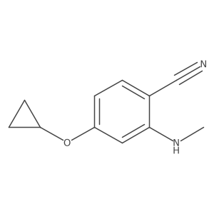 4-Cyclopropoxy-2-(methylamino)benzonitrile结构式