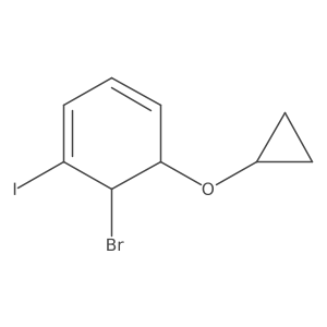 6-Bromo-5-cyclopropoxy-1-iodocyclohexa-1,3-diene Structure