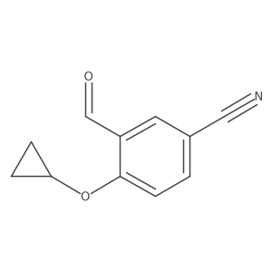 4-Cyclopropoxy-3-formylbenzonitrile Structure