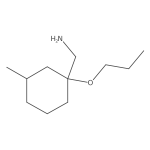 (3-Methyl-1-propoxycyclohexyl)methanamine Structure