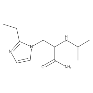 3-(2-Ethyl-1h-imidazol-1-yl)-2-(isopropylamino)propanamide Structure