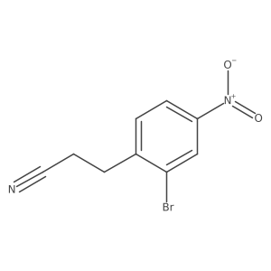 3-(2-Bromo-4-nitrophenyl)propanenitrile结构式