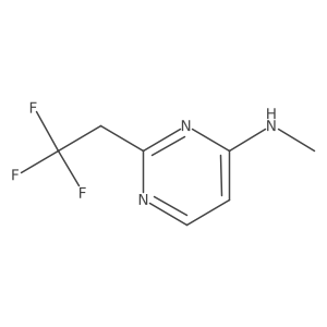 N-Methyl-2-(2,2,2-trifluoroethyl)-4-pyrimidinamine结构式