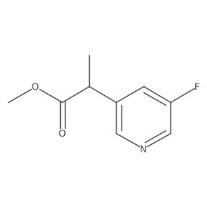 Methyl 2-(5-fluoropyridin-3-yl)propanoate Structure