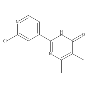 2-(2-Chloropyridin-4-yl)-5,6-dimethyl-1,4-dihydropyrimidin-4-one结构式