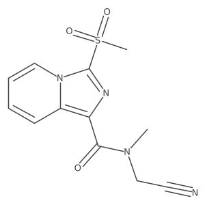 N-(cyanomethyl)-3-methanesulfonyl-N-methylimidazo[1,5-a]pyridine-1-carboxamide结构式