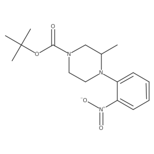 tert-butyl (3S)-3-methyl-4-(2-nitrophenyl)piperazine-1-carboxylate Structure