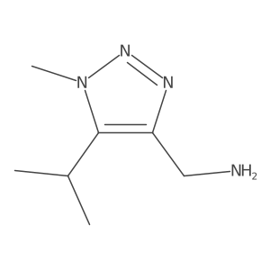 [1-methyl-5-(propan-2-yl)-1H-1,2,3-triazol-4-yl]methanamine结构式