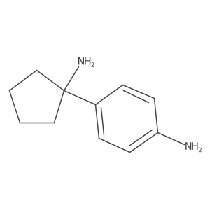 4-(1-Aminocyclopentyl)aniline Structure