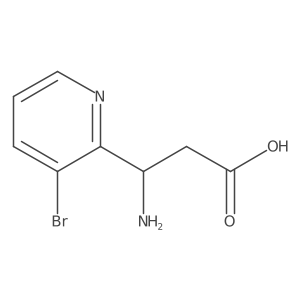 3-Amino-3-(3-bromopyridin-2-yl)propanoic acid结构式