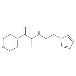 2-((2-(1h-Pyrazol-1-yl)ethyl)amino)-1-morpholinopropan-1-one Structure