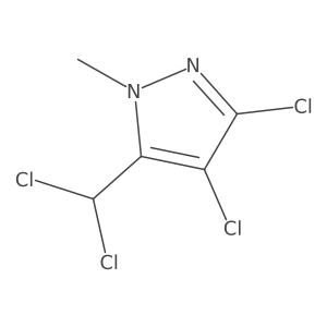 1-Methyl-3,4-dichloro-5-(dichloromethyl)pyrazole结构式
