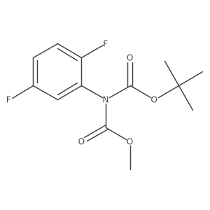 Imidodicarbonic acid, (2,5-difluorophenyl)-, 1,1-dimethylethyl methyl ester Structure