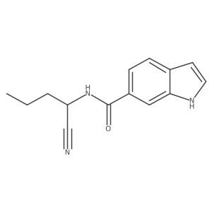 N-(1-cyanobutyl)-1H-indole-6-carboxamide Structure