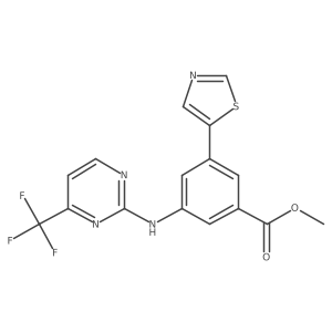 Methyl 3-(1,3-thiazol-5-yl)-5-{[4-(trifluoromethyl)pyrimidin-2-yl]amino}benzoate Structure