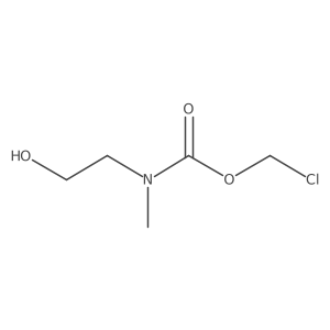 chloromethyl N-(2-hydroxyethyl)-N-methylcarbamate Structure