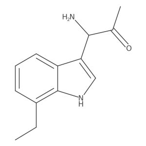 2-Propanone,1-amino-1-(7-ethyl-1h-indol-3-yl)- Structure