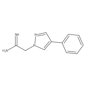 2-(4-phenyl-1H-pyrazol-1-yl)acetimidamide Structure
