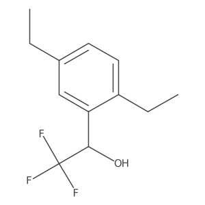 1-(2,5-Diethylphenyl)-2,2,2-trifluoroethanol Structure