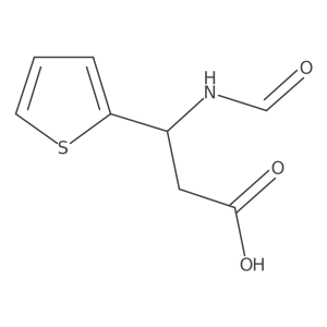 (3S)-3-formamido-3-(thiophen-2-yl)propanoic acid结构式